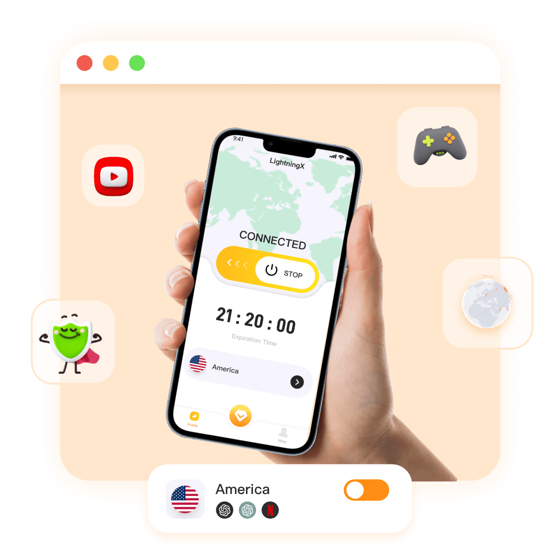 LightningX VPN|闪连VPN-Подключение в один клик для неограниченного серфинга с LightningX VPN